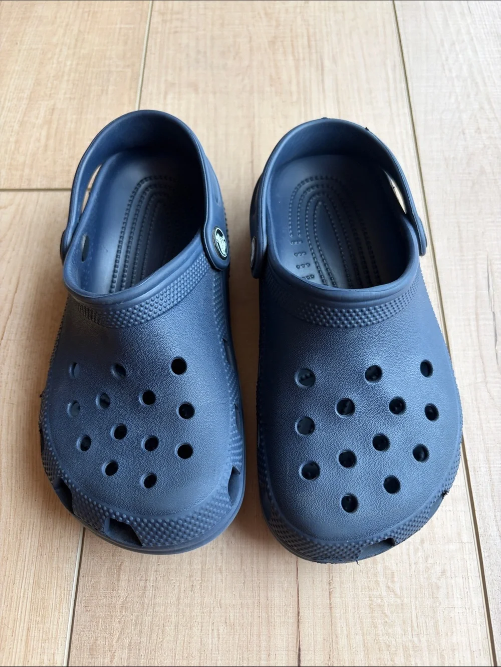 CROCS Kids Navy Blue Classic Clogs
